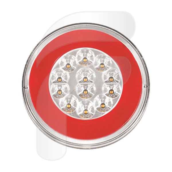 ROUND LED GLOWING REVERSE LIGHT 12/24V 140